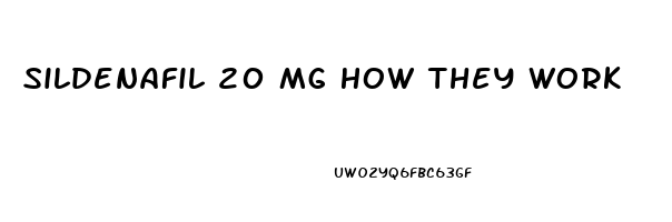 Sildenafil 20 Mg How They Work