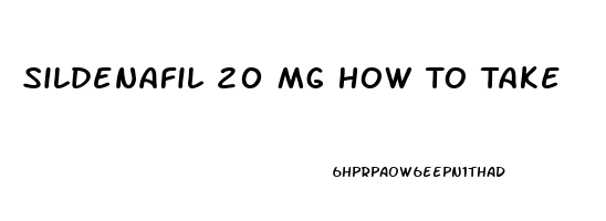 Sildenafil 20 Mg How To Take