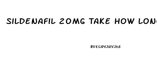 Sildenafil 20mg Take How Long After Meals