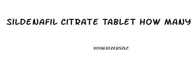 Sildenafil Citrate Tablet How Many Will Wellcare Pay For