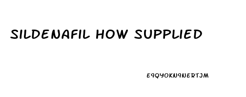 Sildenafil How Supplied