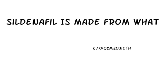Sildenafil Is Made From What