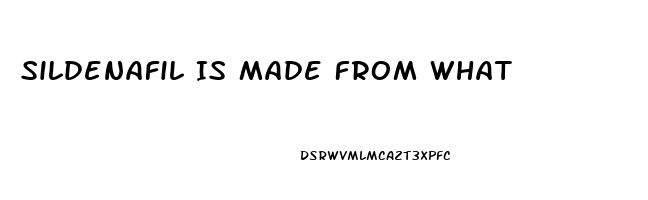 Sildenafil Is Made From What