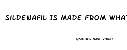 Sildenafil Is Made From What
