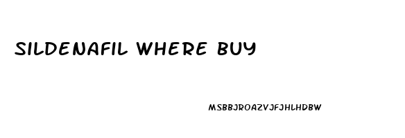Sildenafil Where Buy