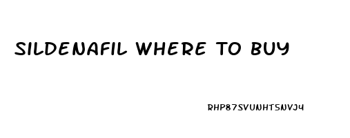 Sildenafil Where To Buy