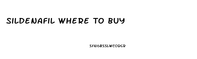 Sildenafil Where To Buy