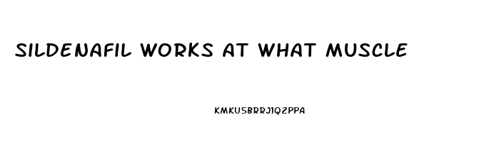 Sildenafil Works At What Muscle