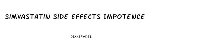 Simvastatin Side Effects Impotence