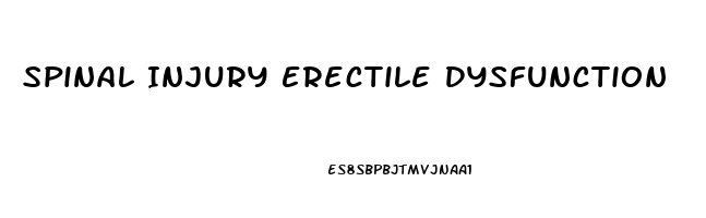 Spinal Injury Erectile Dysfunction