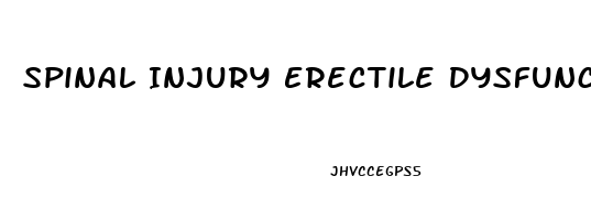 Spinal Injury Erectile Dysfunction