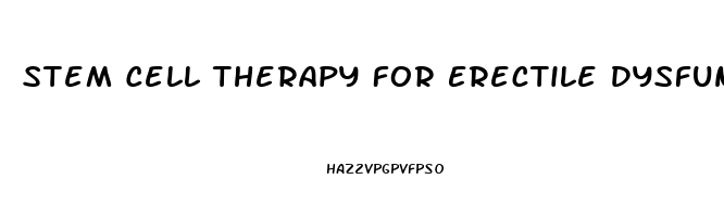 Stem Cell Therapy For Erectile Dysfunction In Usa