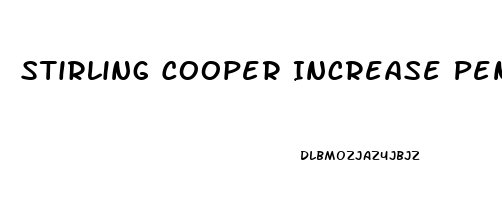 Stirling Cooper Increase Penis Size