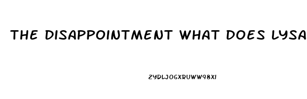 The Disappointment What Does Lysander Believe Caused His Impotence