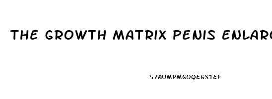 The Growth Matrix Penis Enlarger
