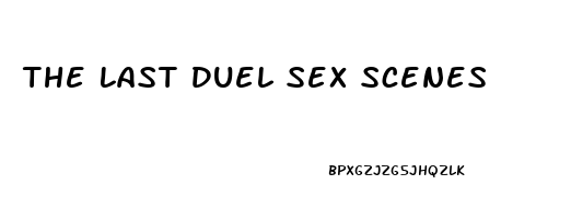 The Last Duel Sex Scenes