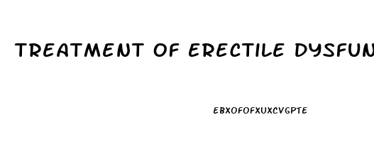 Treatment Of Erectile Dysfunction After Priapism