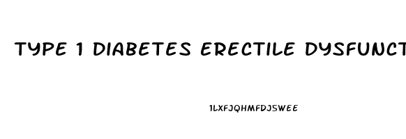 Type 1 Diabetes Erectile Dysfunction Age