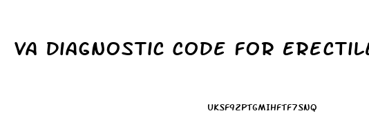 Va Diagnostic Code For Erectile Dysfunction