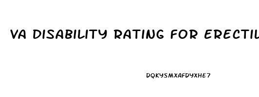 Va Disability Rating For Erectile Dysfunction Secondary To Ptsd