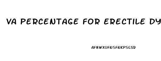 Va Percentage For Erectile Dysfunction