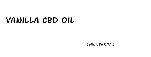 Vanilla Cbd Oil