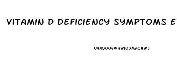 Vitamin D Deficiency Symptoms Erectile Dysfunction