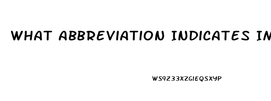 What Abbreviation Indicates Impotence In The Male