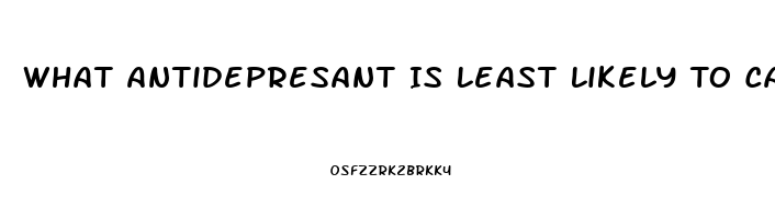 What Antidepresant Is Least Likely To Cause Impotence Issues