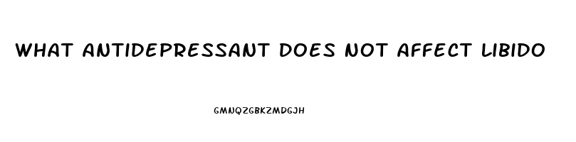 What Antidepressant Does Not Affect Libido