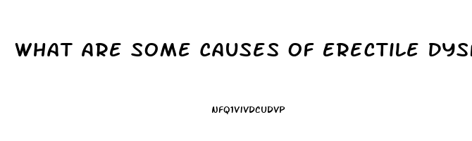 What Are Some Causes Of Erectile Dysfunction