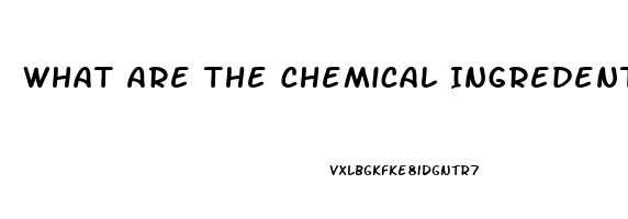 What Are The Chemical Ingredents Male Enhancement Pill