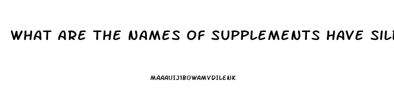 What Are The Names Of Supplements Have Sildenafil Citrate