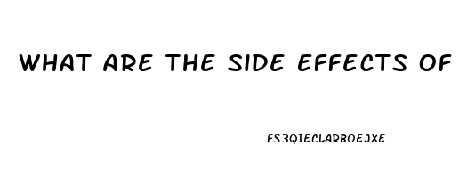 What Are The Side Effects Of Taking Viagra