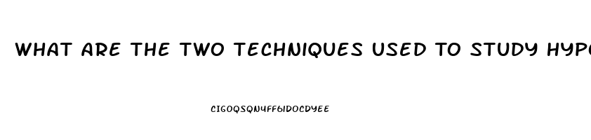 What Are The Two Techniques Used To Study Hypothalamic Dysfunction