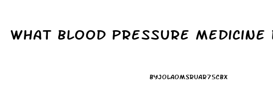 What Blood Pressure Medicine Does Not Cause Impotence