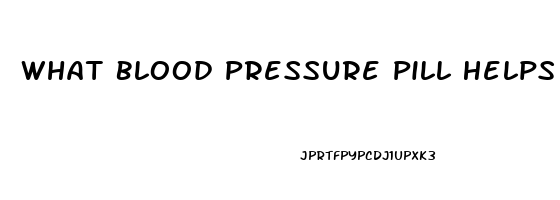 What Blood Pressure Pill Helps Ed