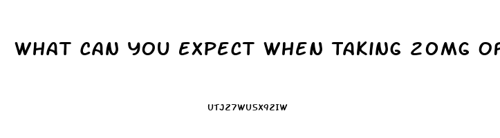 What Can You Expect When Taking 20mg Of Sildenafil