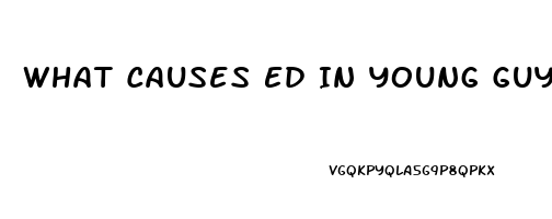 What Causes Ed In Young Guys