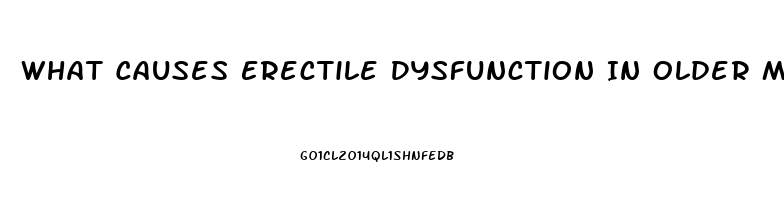 What Causes Erectile Dysfunction In Older Males