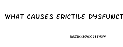 What Causes Erictile Dysfunction