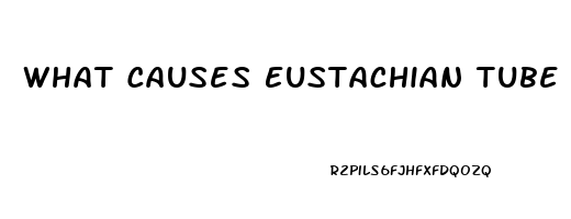 What Causes Eustachian Tube Dysfunction In Adults