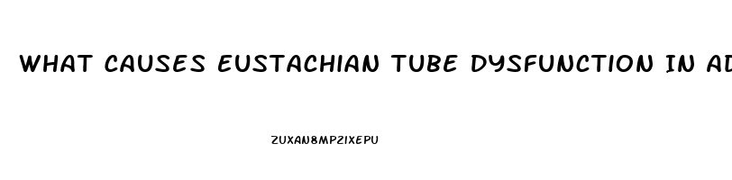 What Causes Eustachian Tube Dysfunction In Adults
