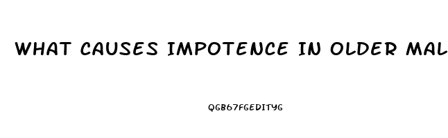 What Causes Impotence In Older Males