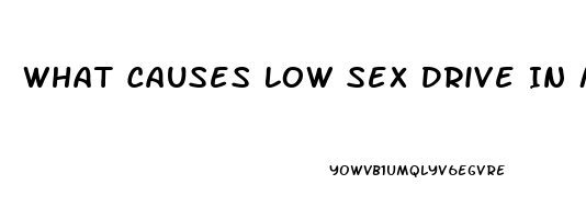 What Causes Low Sex Drive In Men