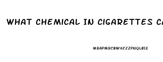 What Chemical In Cigarettes Causes Impotence