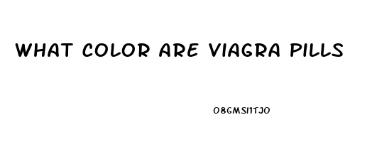 What Color Are Viagra Pills