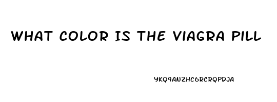 What Color Is The Viagra Pill