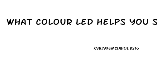 What Colour Led Helps You Sleep