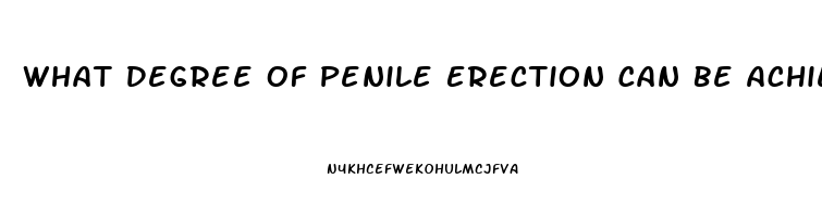 What Degree Of Penile Erection Can Be Achieved With 10 Mg Sildenafil